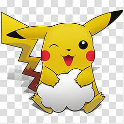 Pikachu I choose you, Nimbus icon transparent background PNG clipart