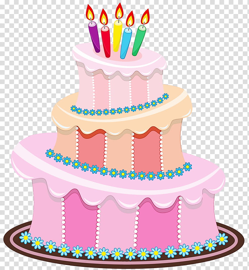 Happy birthday strawberry cake & GIF animated sparklers | Funimada.com
