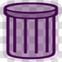 Vio for XP, gray and purple trash bin illustration transparent background PNG clipart