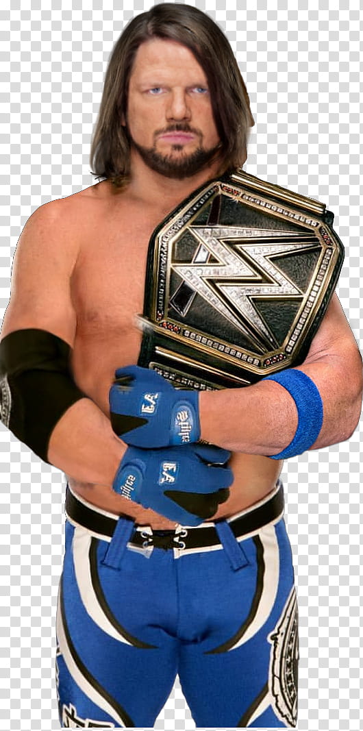 AJ Styles WWE Champion New transparent background PNG clipart