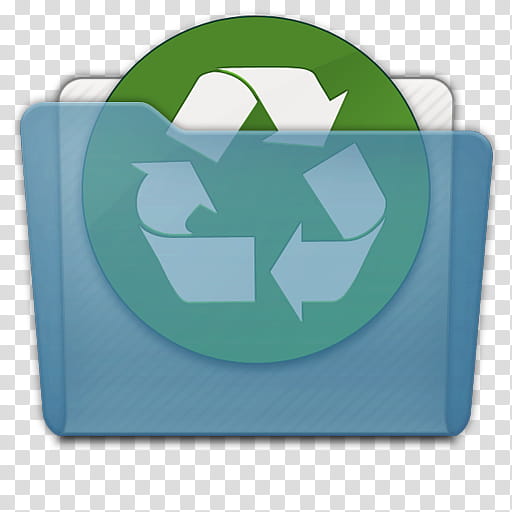 Unified , folder blue recycle  icon transparent background PNG clipart