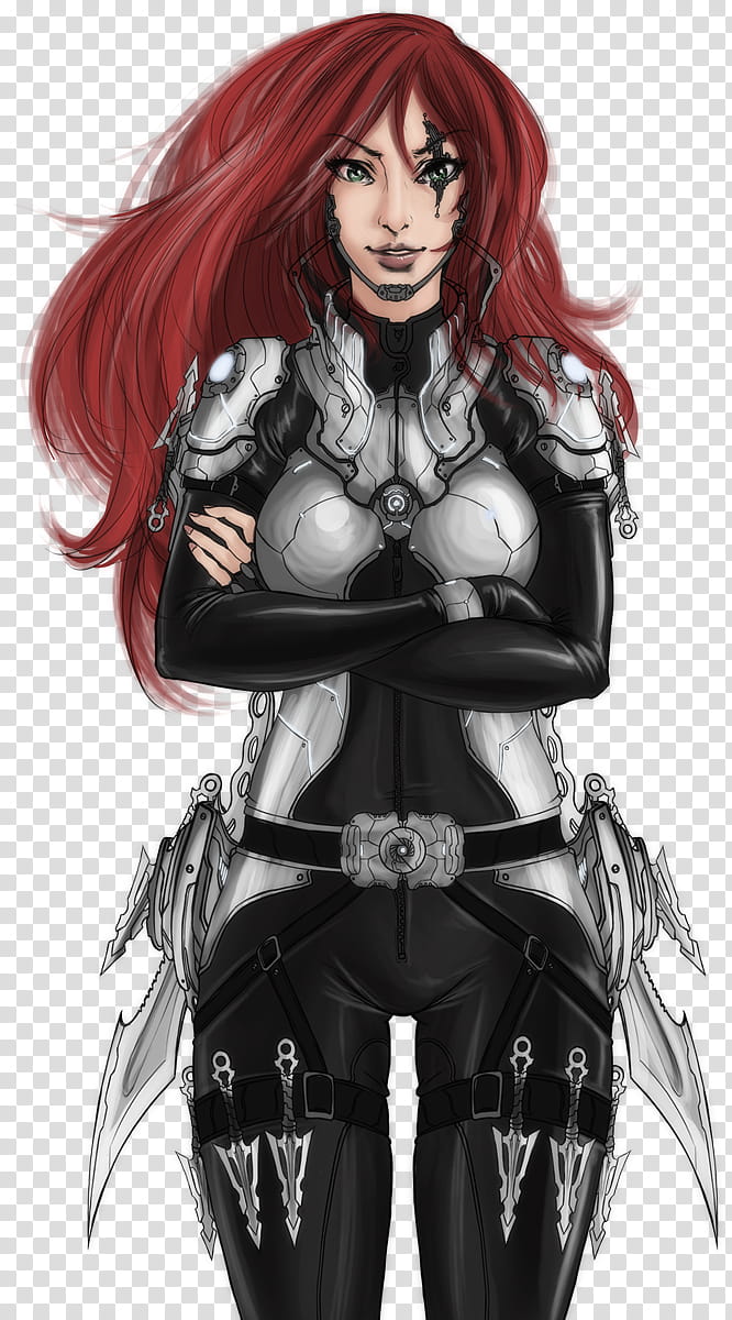 Super Soldier Assassin, female anime character illustration transparent background PNG clipart