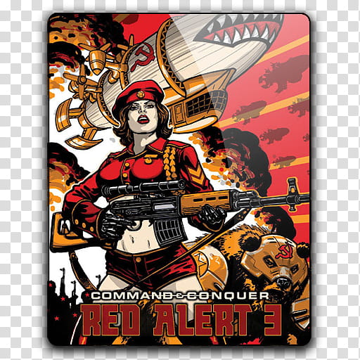 Game Icons , C&C_Red_Alert__v, Command & Conquer Red Alert  transparent background PNG clipart