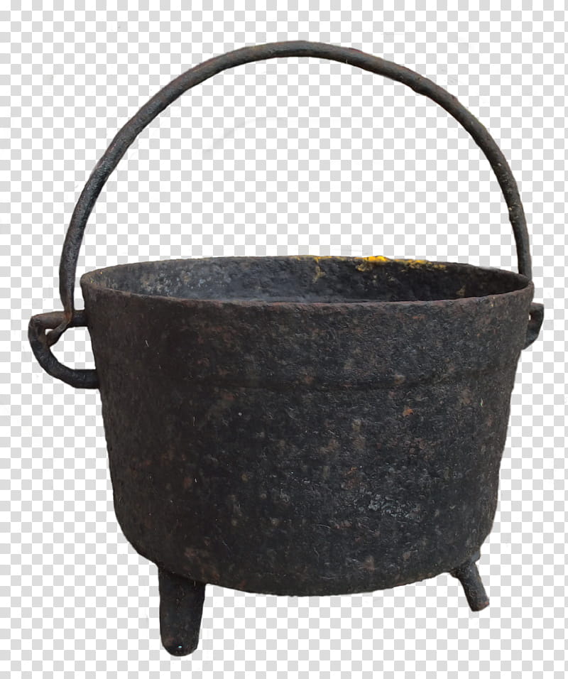 Cauldron, black metal bucket transparent background PNG clipart