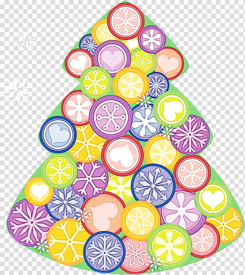 pattern circle holiday ornament, Watercolor, Paint, Wet Ink transparent background PNG clipart