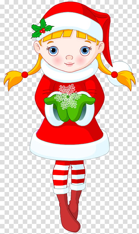 Nenas Navidenias, female character wearing Santa Girl costume illustration transparent background PNG clipart