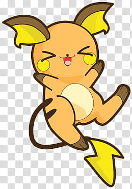 para tus ediciones, Pokemon Raichu illustration transparent background PNG clipart