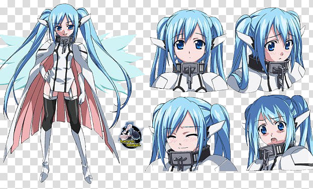 Render Nymph, blue haired female character illustration transparent background PNG clipart