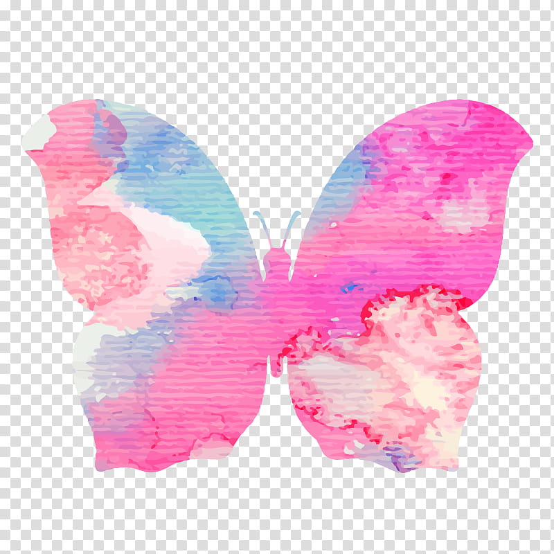 Watercolor Butterfly, Collage, Watercolor Painting, Logo, Pink, Insect, Moths And Butterflies, Wing transparent background PNG clipart