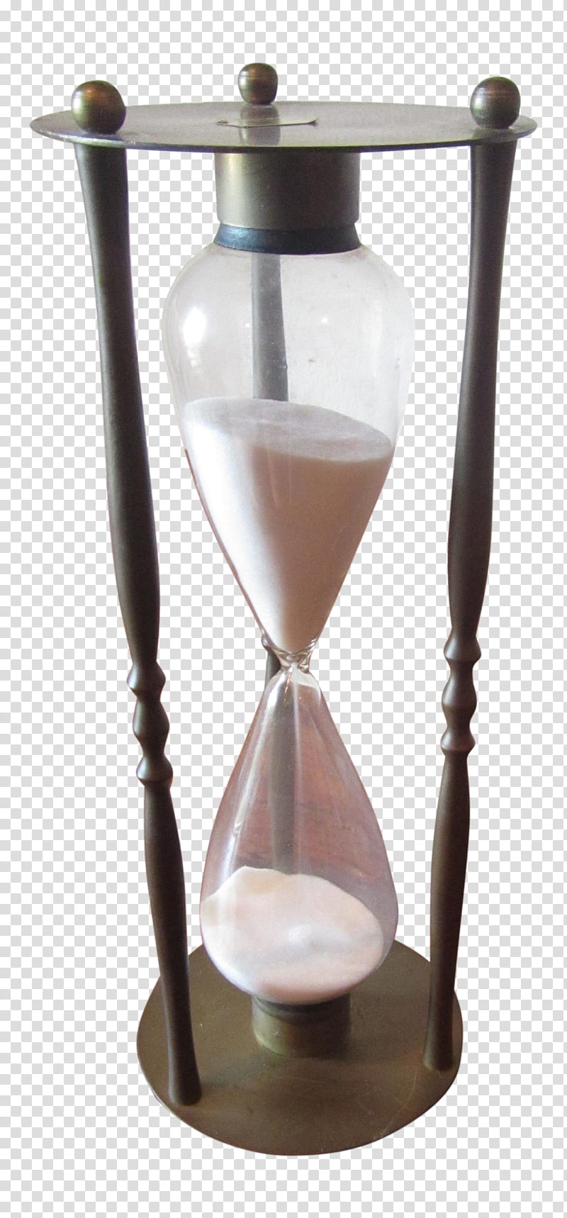Clock, Hourglass, Timer, Egg Timer, Sand Timer, Bronze, Brass, Midcentury Modern transparent background PNG clipart