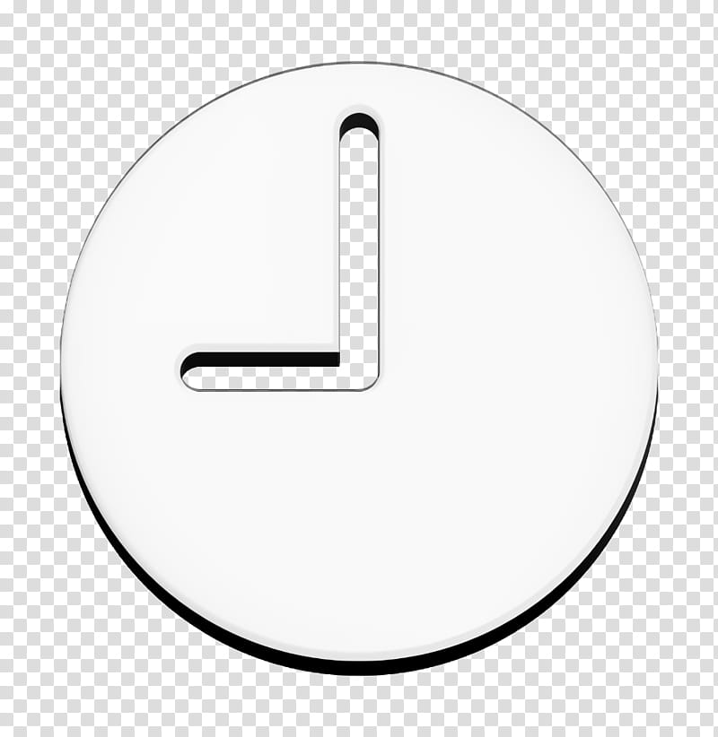 Essential Compilation icon Time icon Clock icon, White, Text, Line, Circle, Blackandwhite, Symbol, Logo transparent background PNG clipart
