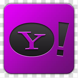 Icon , Yahoo, purple Yahoo icon transparent background PNG clipart