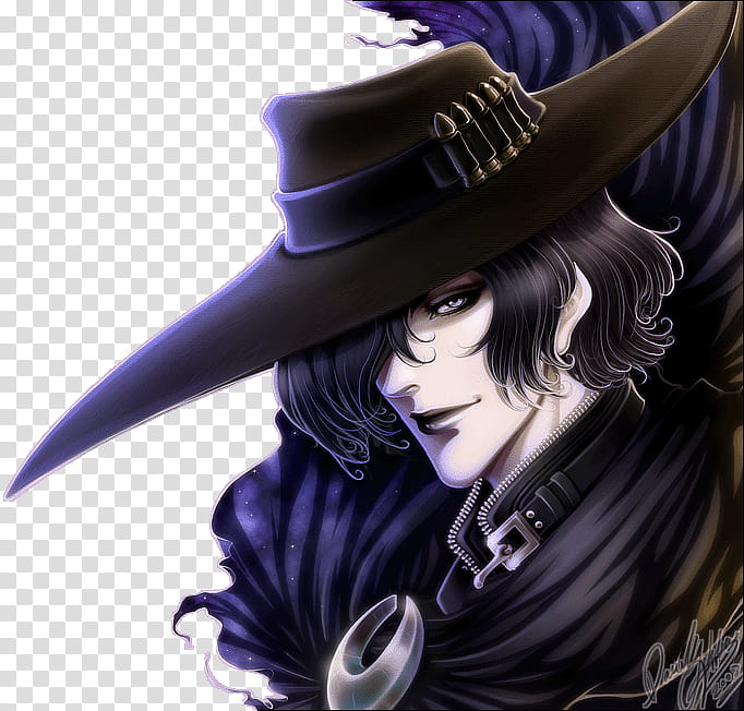 Kei Twilight Stranger, man with black hat anime transparent background PNG clipart