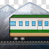 white and green train illustration transparent background PNG clipart