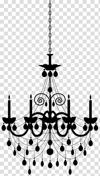 Light, Chandelier, Wall Decal, Silhouette, Light, Metal Ornate Chandelier, Sticker, Candle transparent background PNG clipart