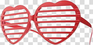 Labios y lentes, red heart sunglasses transparent background PNG clipart