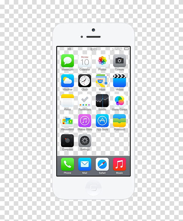 white iPhone  transparent background PNG clipart