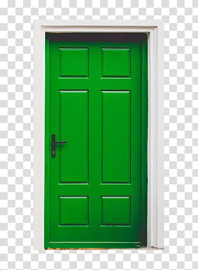 s, closed green wooden door transparent background PNG clipart