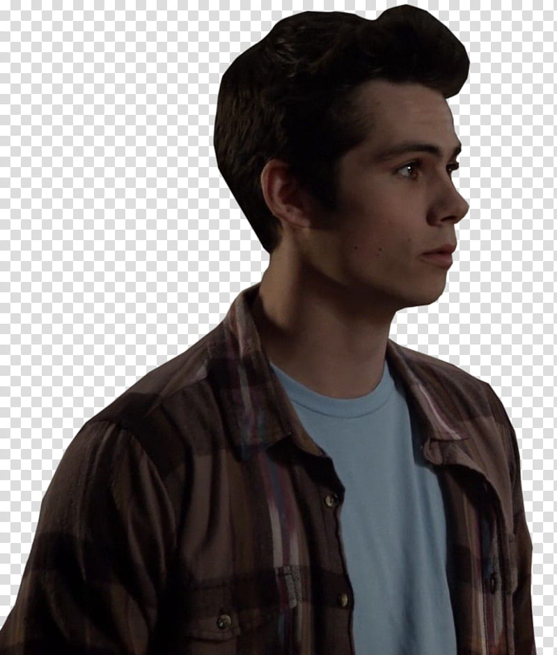 Sterek S Ep  , Dylan O'Brien wearing brown plaid shirt transparent background PNG clipart