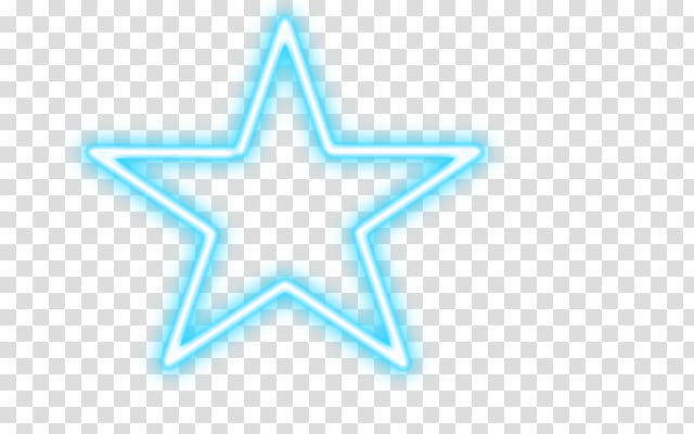 Light de estrella, blue and white neon star illustration transparent background PNG clipart