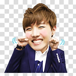 BTS Kakao Talk Emoticon Render p, edited of man smiling transparent background PNG clipart