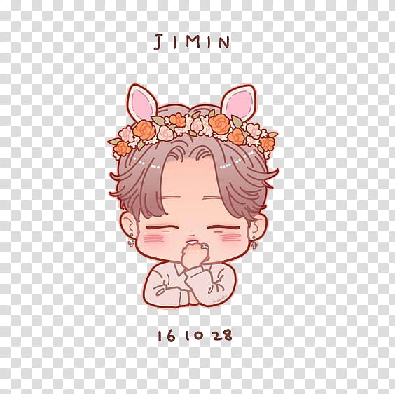 BTS CHIBI , Jimin illustration transparent background PNG clipart