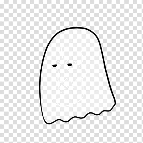 Tipo, white ghost doodle transparent background PNG clipart