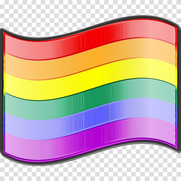 Rainbow Flag, National Flag, Purple, Cartoon, Line, Yellow, Material Property, Rectangle transparent background PNG clipart