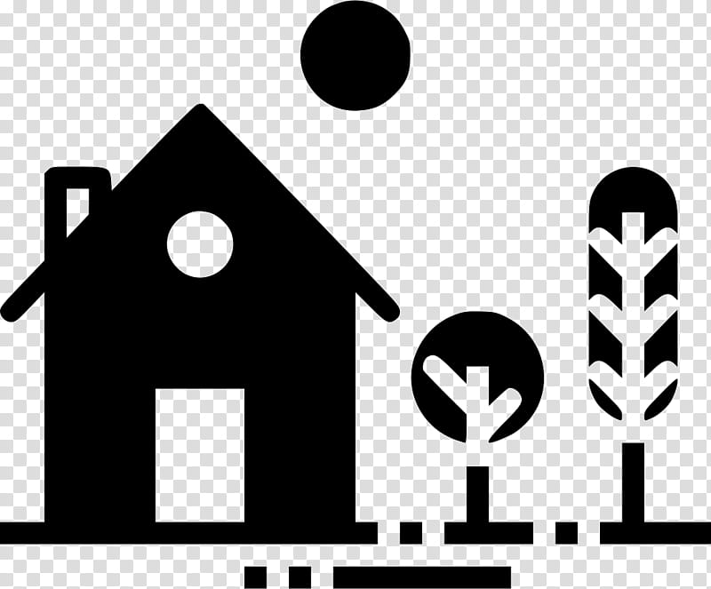 House Symbol, Building, Garden, Room, Log Cabin, Black, Black And White
, Text transparent background PNG clipart