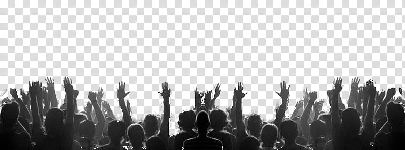 Concert, silhouette of crowd illustration transparent background PNG clipart