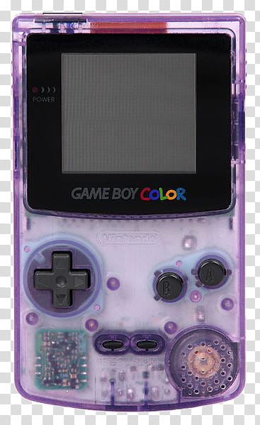 Prismatic s, purple Nintendo Game Boy Color transparent background PNG clipart