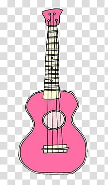 , pink bass guitar sketch transparent background PNG clipart