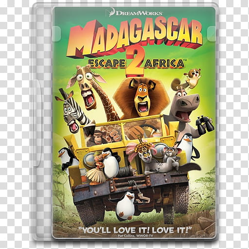 Movie Icon Mega , Madagascar, Escape  Africa transparent background PNG clipart