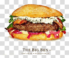 The Big Ben burger transparent background PNG clipart