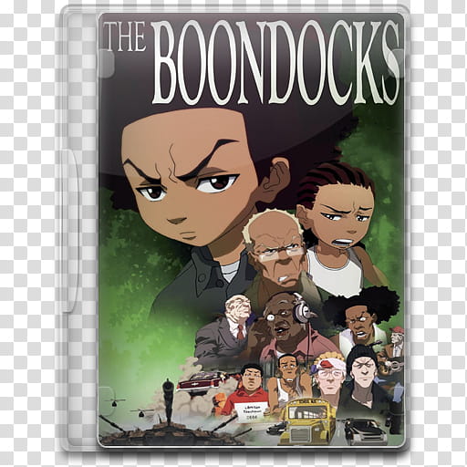 TV Show Icon Mega , The Boondocks, The Boondocks DVD case transparent background PNG clipart