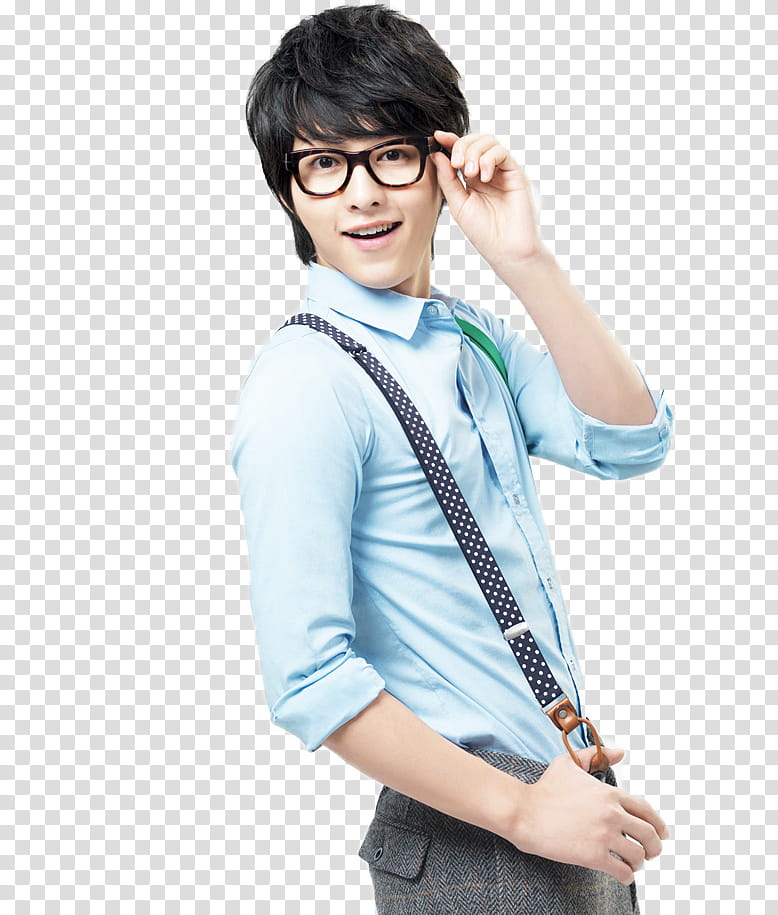 Song Joong Ki, men's teal button-up dress shirt transparent background PNG clipart