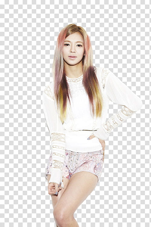 Hyoyeon SNSD render, woman standing with her hand akimbo transparent background PNG clipart