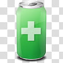 Drink Web   Icon , green easy-open can with cross graphic transparent background PNG clipart