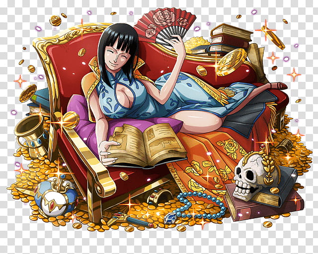 NICO ROBIN, One Piece Robin surrounded transparent background PNG clipart