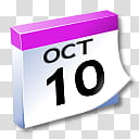 WinXP ICal, October  calendar file extension art transparent background PNG clipart