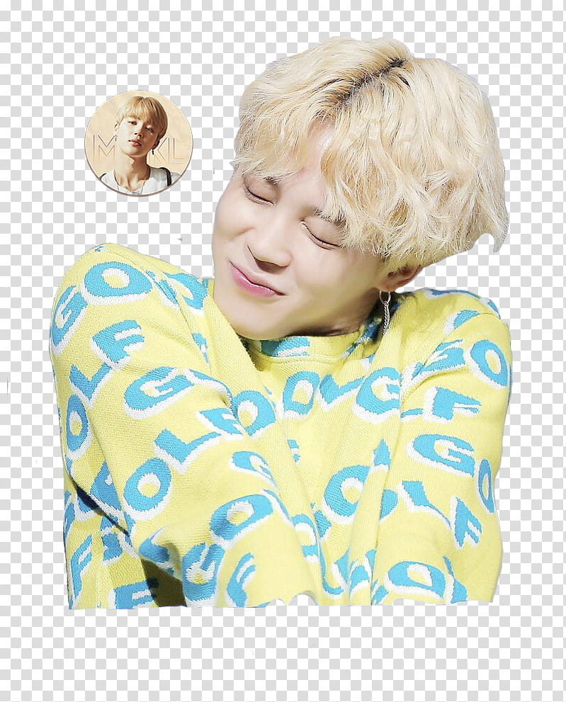 Park Jimin GOLF sweater fansign HQs transparent background PNG clipart