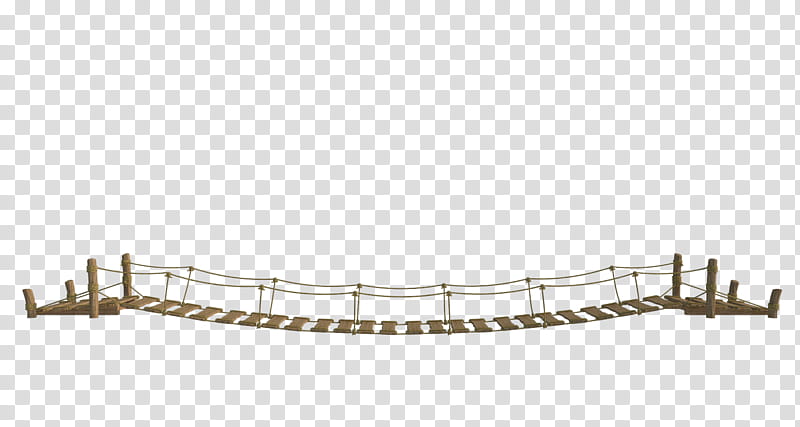 Rope Bridge, wooden suspension bridge transparent background PNG clipart