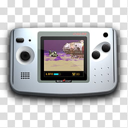 Neo Geo Pocket Color, gray game console transparent background PNG clipart