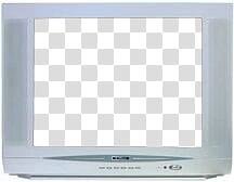 gray CRT TV transparent background PNG clipart