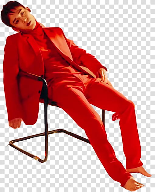 EXO CBX Blooming Day MV, Exo Chen on chair transparent background PNG clipart