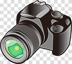 Camera Lens, Watercolor, Paint, Wet Ink, Digital Slr, Singlelens Reflex Camera, Angle, Digital Cameras transparent background PNG clipart thumbnail