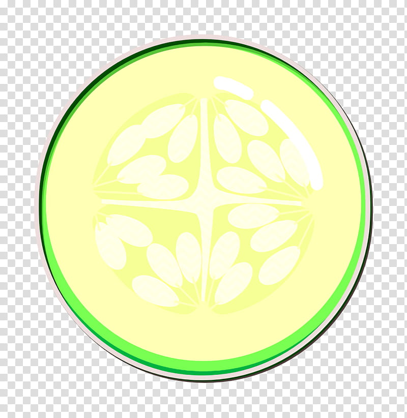 cucumber icon food icon healthy icon, Slice Icon, Tasty Icon, Veg Icon, Vegitable Icon, Green, Yellow, Circle, Leaf, Logo transparent background PNG clipart