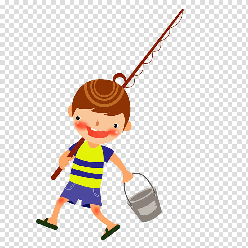 Child, Angling, Fishing Rods, Cartoon, Comics, Painter, Boy, Toddler transparent background PNG clipart