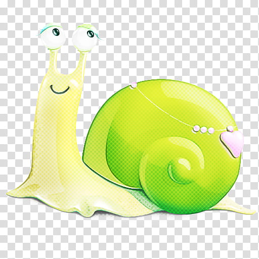 green snail snails and slugs yellow transparent background PNG clipart