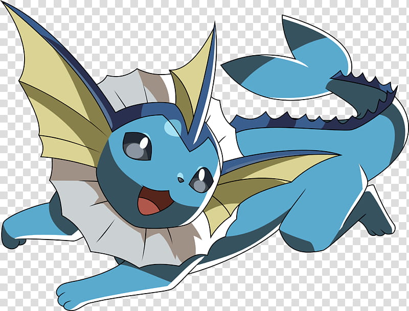 Vaporeon, Water Pokemon character transparent background PNG clipart